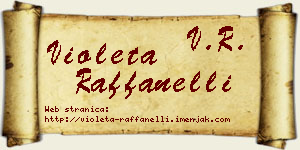 Violeta Raffanelli vizit kartica